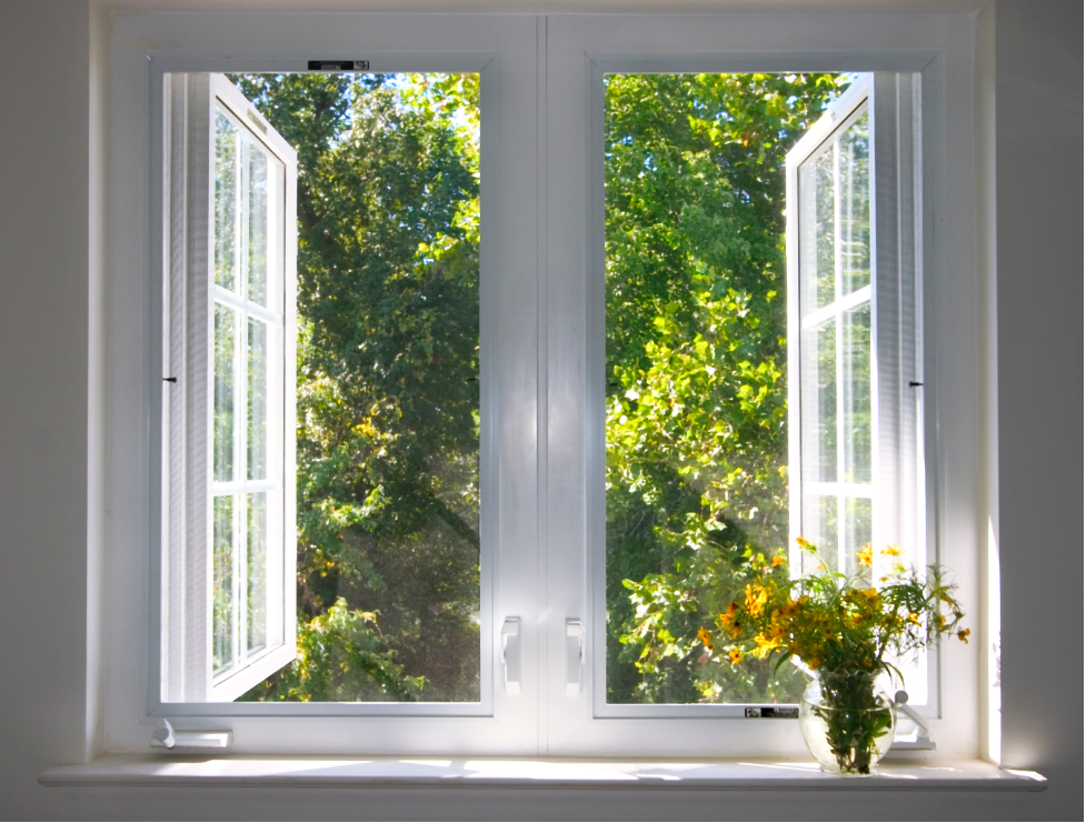 New windows at a house in Riverwoods, Illinois