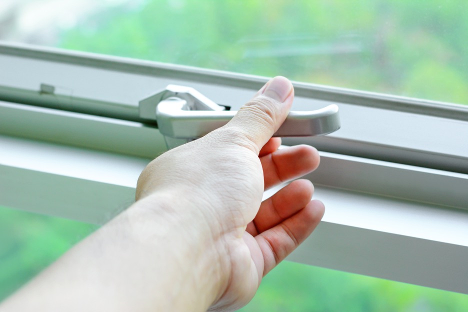 New energy efficient windows at a house in Barrington, Illinois