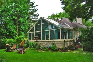 Sunroom for a Chicagoland home by Aspen Exterior Company